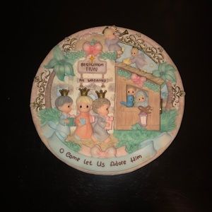 🌸 Precious Moments Christmas Plate